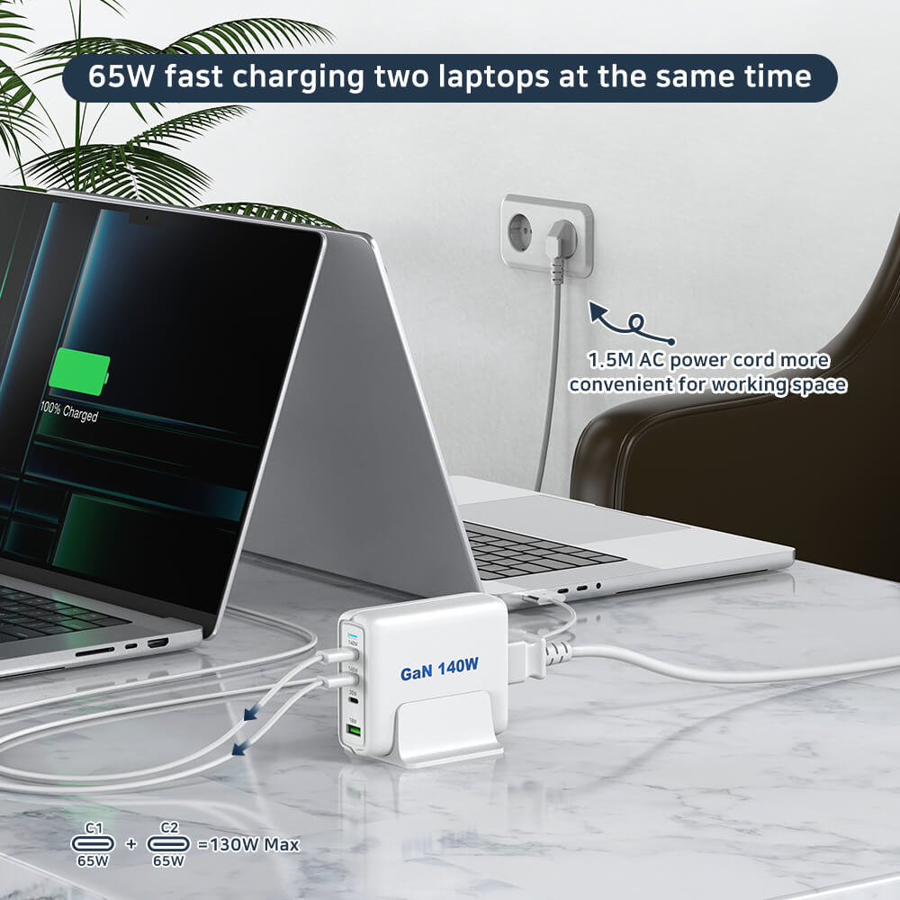 4 ports 140w fast charger