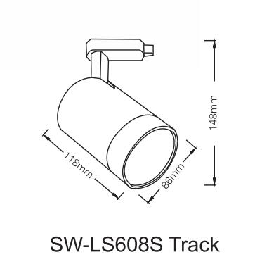 2700Lm Lumen 30W Cob Led Track Spot Light For Jewelry Shop Exhibition