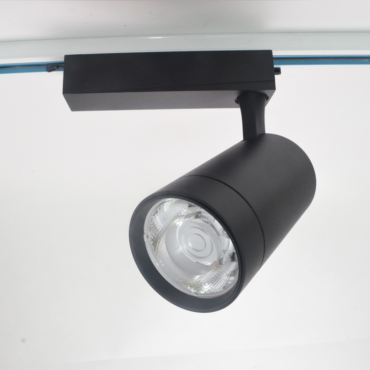 Track Rail System Lighting Fxiture Aluminum Adjustable Flicker Free 15W 20W LED Track Spot Light For Museum