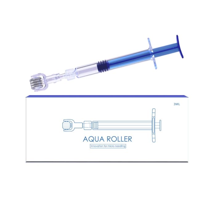 Micro 72 Needles Derma Roller Ampoules Syringe Microneedling 3ML Hydra Serum Applicator