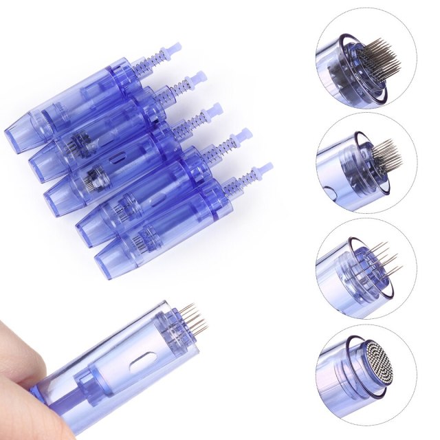 10Pcs Micro Needles Cartridge 9/12/36/42 pin/Nano Needle For Auto Dr. Pen Tattoo Needles Tip For Electric Derma Pen Beauty Tools