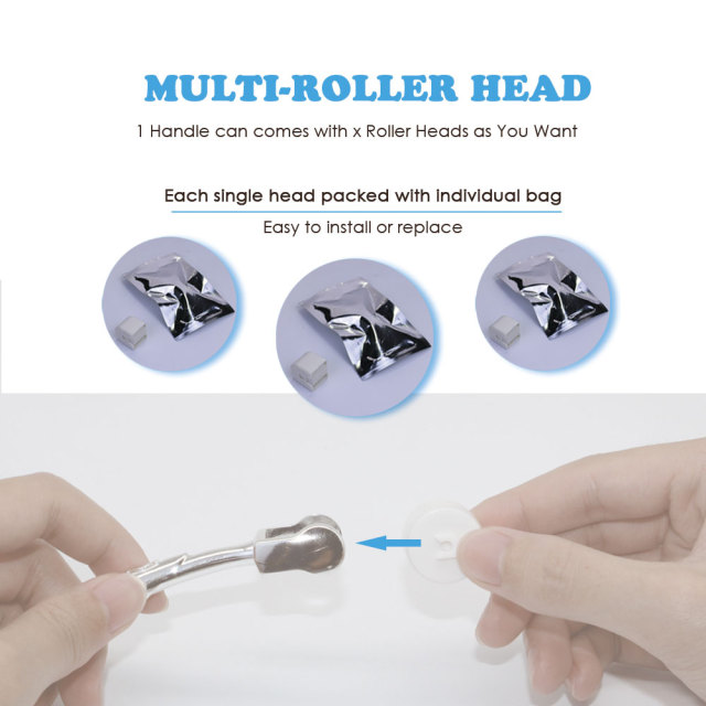 Korea Dissolving MicroNeedle Derma Roller with 2000 Solid Hyaluronic Needles OEM Custom