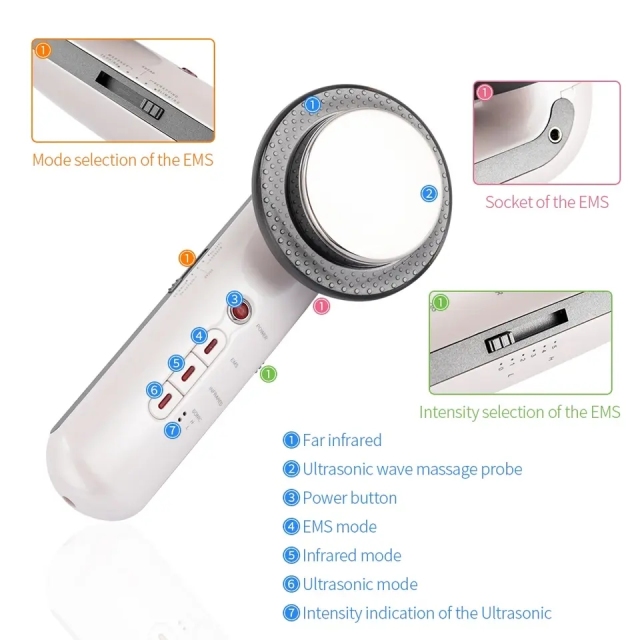 Cellulite Remove Slim Leg Arm Tighten Skin Import Nutrition LED EMS Vibration Muscle Stimulate Body Slimming Device