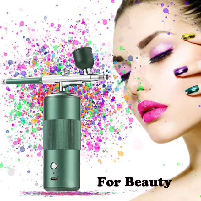 Mini Oxygen Injector Air Compressor Makeup Machine  Airbrush Kit