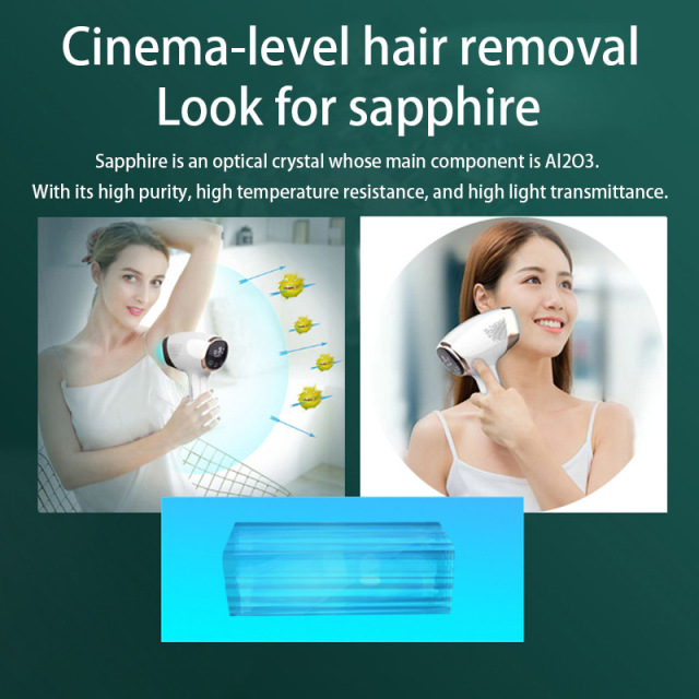 Permanent Painless IPL Hair Remove Laser Device Appliance Sapphire Cooling at Home Ice Laser Hair Removal Machine