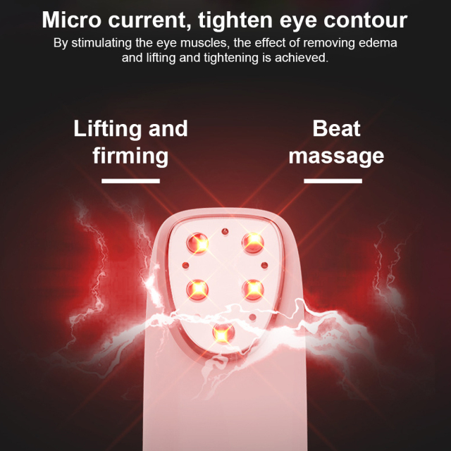 Heat Compression Radio Frequency EMS Wand Electric Eye Care Vibration Pen LED Massage Eye Magic Wand