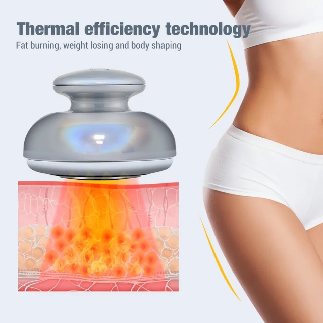 Fat Burner LED Ultrasonic Heating Weight Lose Anti Cellulite Machine EMS Body Slimming Massager
