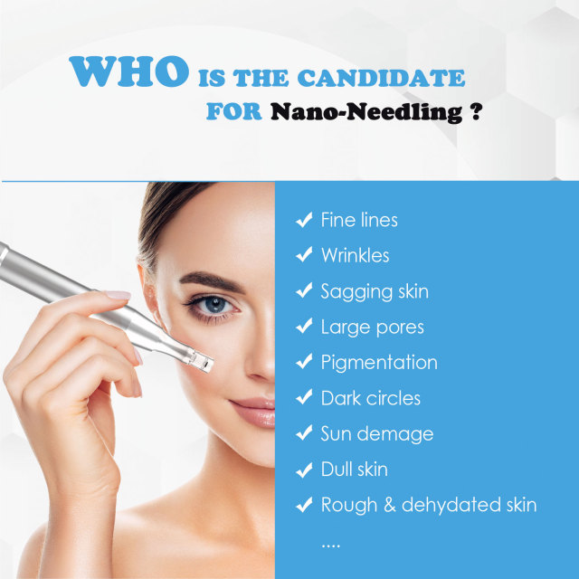 GloPen NP3 Nano Needling Pen Skin Care Microneedling Pen for Wrinkles Fines Sagging Skin Awarded NanoChip Technology CRYSTAL Silicon Nano Cartridge