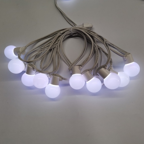 Outdoor color changing led light chain G45 RGB light string