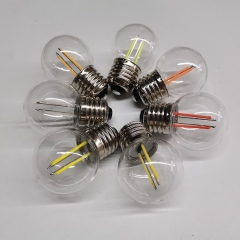 230V G45 filament dimmable led bulb 2w e27 b22 light