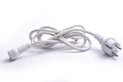 AU EU UK 1.5m length rubber cable power cord plug