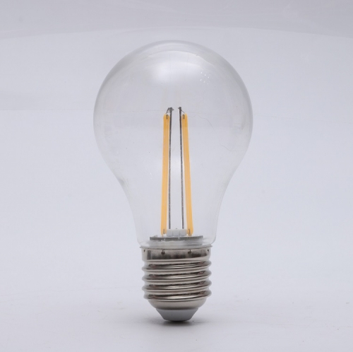 A60 plastic dimmable filament led bulb lamp 2w