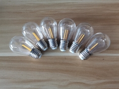 E27 Filament bulb S14 ST64 plastic led filament lamp