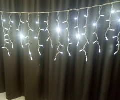 LED Window Curtain Light for Wedding Party Festival Colorful Icicle Curtain Decorations