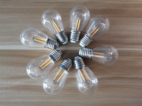 wendadeco factory decorative glass plastic S14 2W 220V E27 Led Color Filament Bulb For String Light