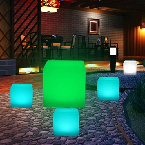 LED Cube bar stool Colors Changing Plastic LED Lighted Cube Bar Tables and Chairs DC4V LED Cube Lighting Furniture