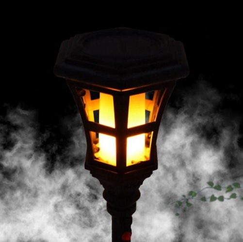 hot selling Solar Garden Light Outdoor Flickering Flame Effect plastic Decorative lighting led Solar Lawn Light