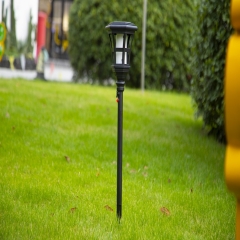 hot selling Solar Garden Light Outdoor Flickering Flame Effect plastic Decorative lighting led Solar Lawn Light