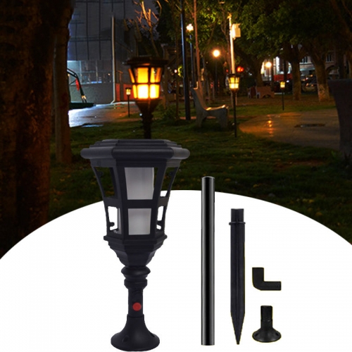 Solar Panel Flickering Flame Lights Outdoor solar Garden Lights IP65 waterproof for Camping Yard Path Lawn Pathway