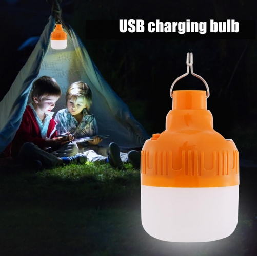 High Power USB Charging 50w 80w 100w led emergency light bulb waterproof outdoor 5v led rechargeable bulb for led camping light
