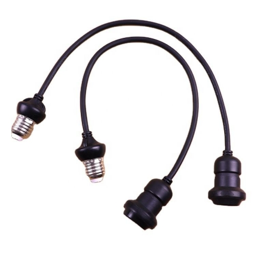 30CM 50CM Festoon Light Accessories black white cable E27 lamp Dropper IP44 led lampholder drop for festoon lighting