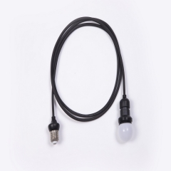 Factory wholesale price IP44 waterproof outdoor led E27 dropper black/white cable lampholder for festoon cable light