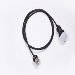 Factory wholesale price IP44 waterproof outdoor led E27 dropper black/white cable lampholder for festoon cable light
