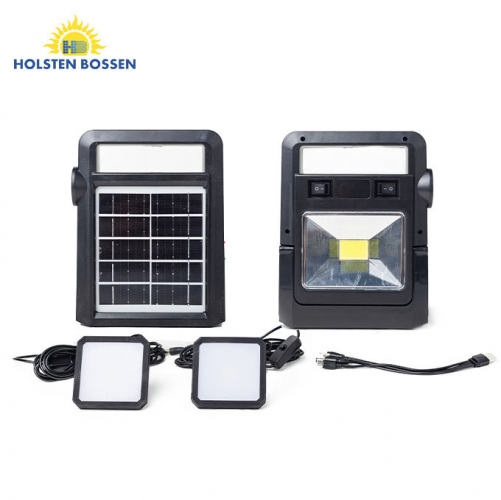 High quality Portable Solar Work Light Camp Lamp Waterproof Solar Floodlight Panel All In One Solar System emergency bulb light