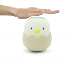 New style LED Eggshell Chicken night light Touch Soft Silicone Usb Rechargeable lamp Bedroom Decor Led 3D Night Light For Kids
