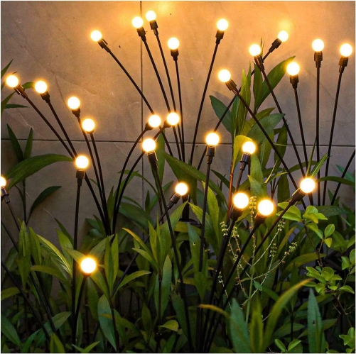 Solar Firefly Lamp Outdoor Atmosphere Courtyard Decoration 6/8/10 led Firefly Path Light IP65 Waterproof solar garden light