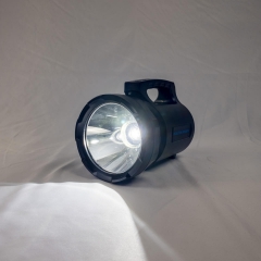 Portable 100w LED Rechargeable Spotlight Handheld Solar Searchlight Long Distance Lighting Waterproof Emergency Flashlight