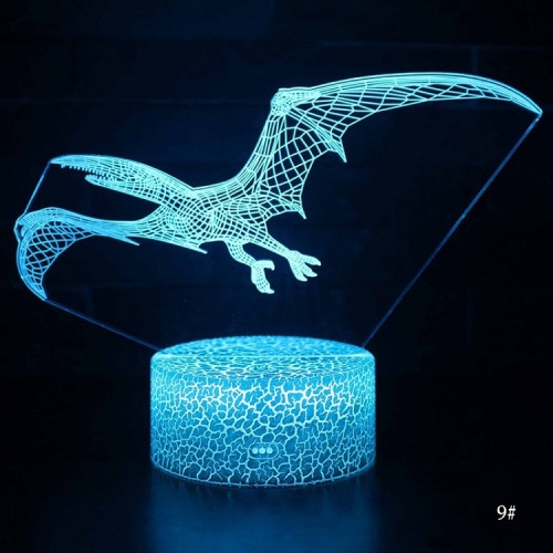 3D LED Night Light Lamp Dinosaur Series Remote Control Table Lamps Toys RGB Colour Lights Gift Led Acrylic Night Light