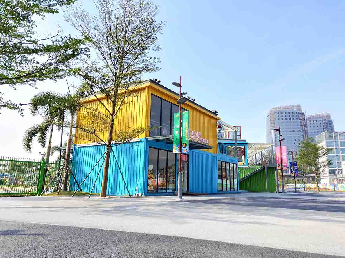 an image of container house theme shop