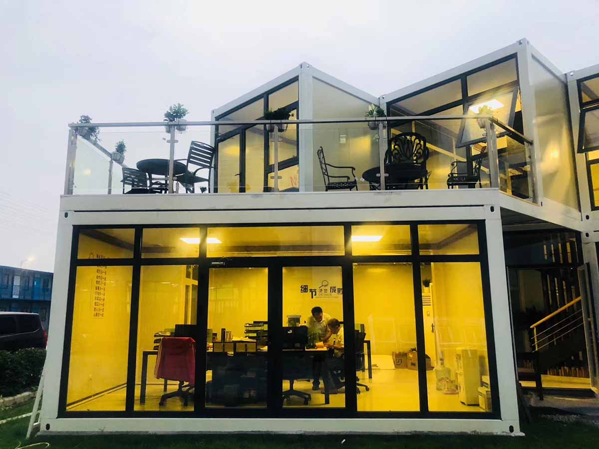 an image of shipping container house office