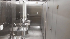 KEESSON Mobile Toilet Cabin with 5 Flush or Squats Seats