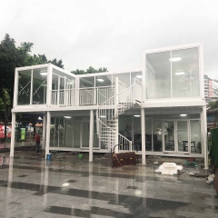 KEESSON Two-story Sales Center Made out of 5 Containers