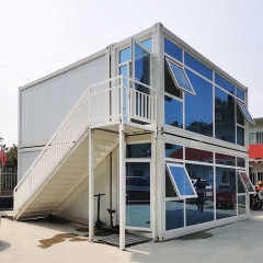 KEESSON Two-story Container Office Converted From 4 Containers