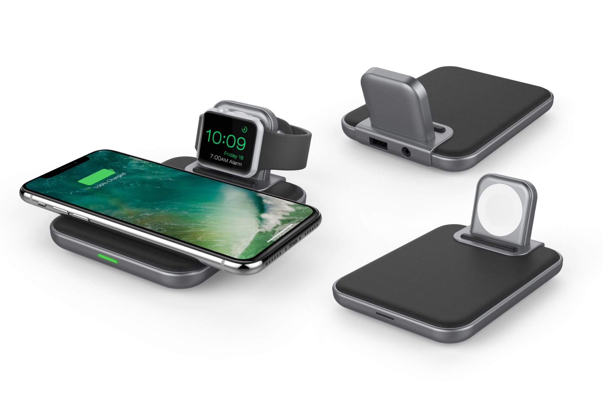 Wireless Charger Station for iPhone 12, Apple Watch and AirPods