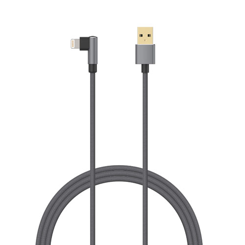 USB A to Lightning L-shaped Cable