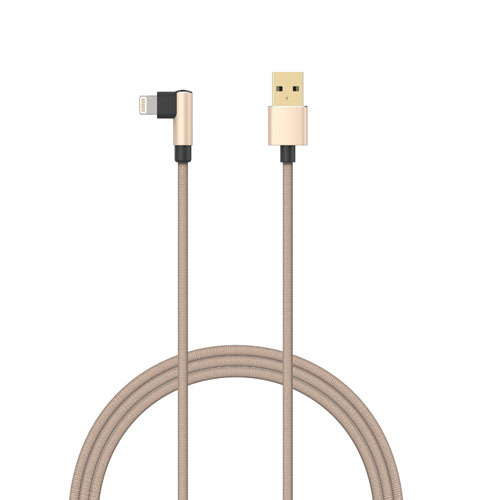 USB A to Lightning L-shaped Cable
