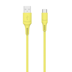 USB A to USB C Silicone Cable
