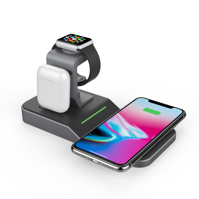 Wireless Charging Station for iPhone, Apple Watch and AirPods Pro