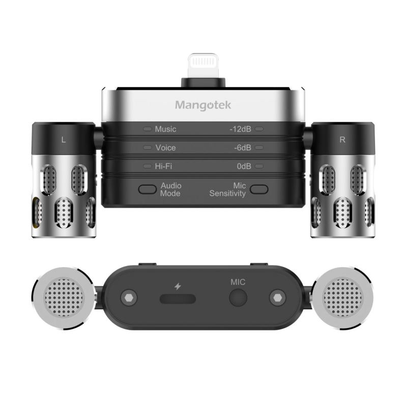 Rotatable Microphone with Lightning Connector- MFi Approved