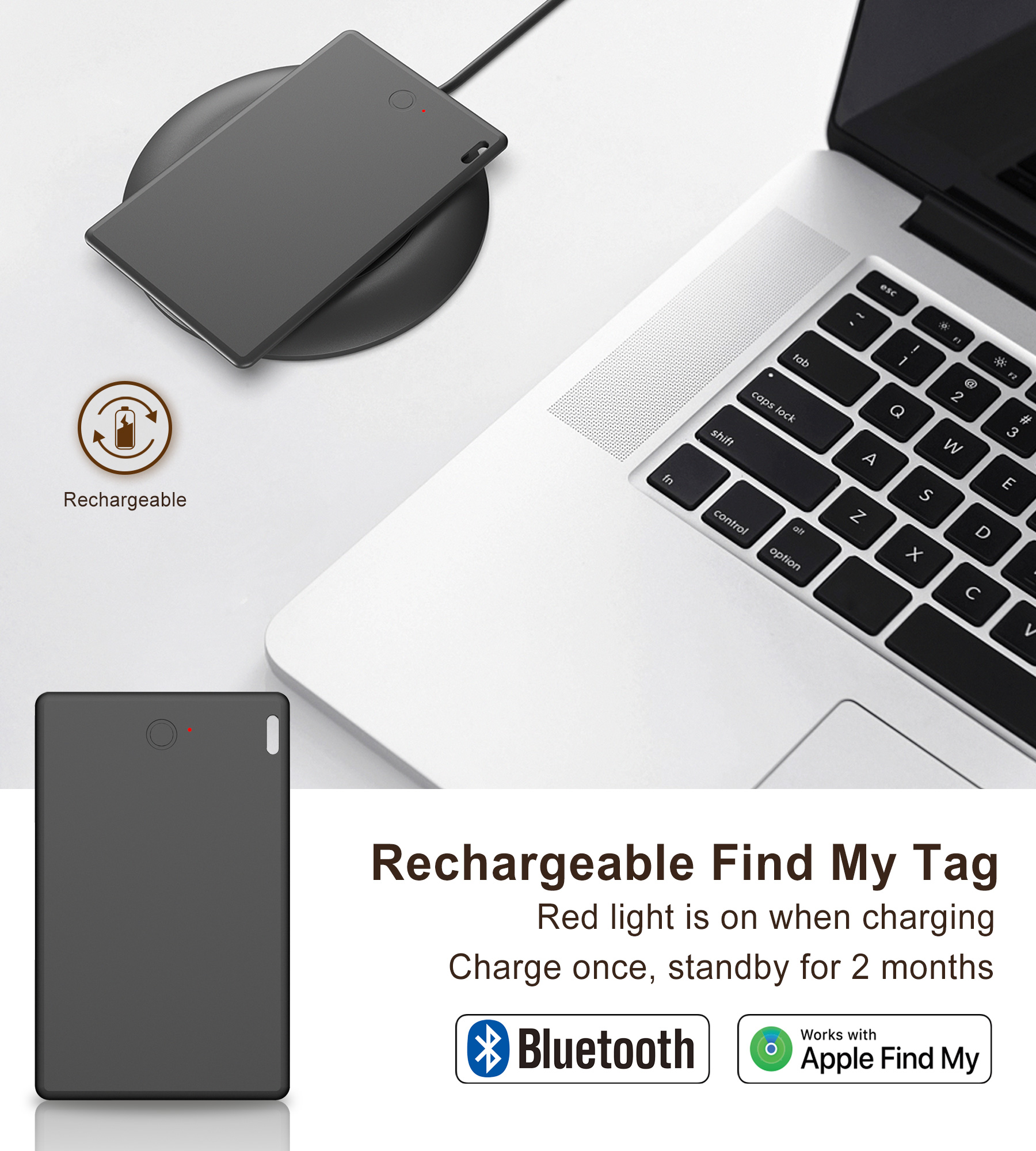 Find My SlimTag Pro- Bluetooth Anti-lost Smart Finder Locator