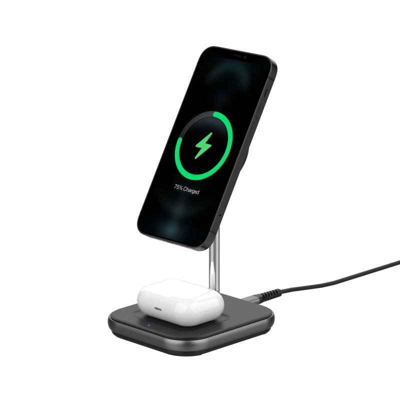 Qi2 2 in 1 wireless charger stand