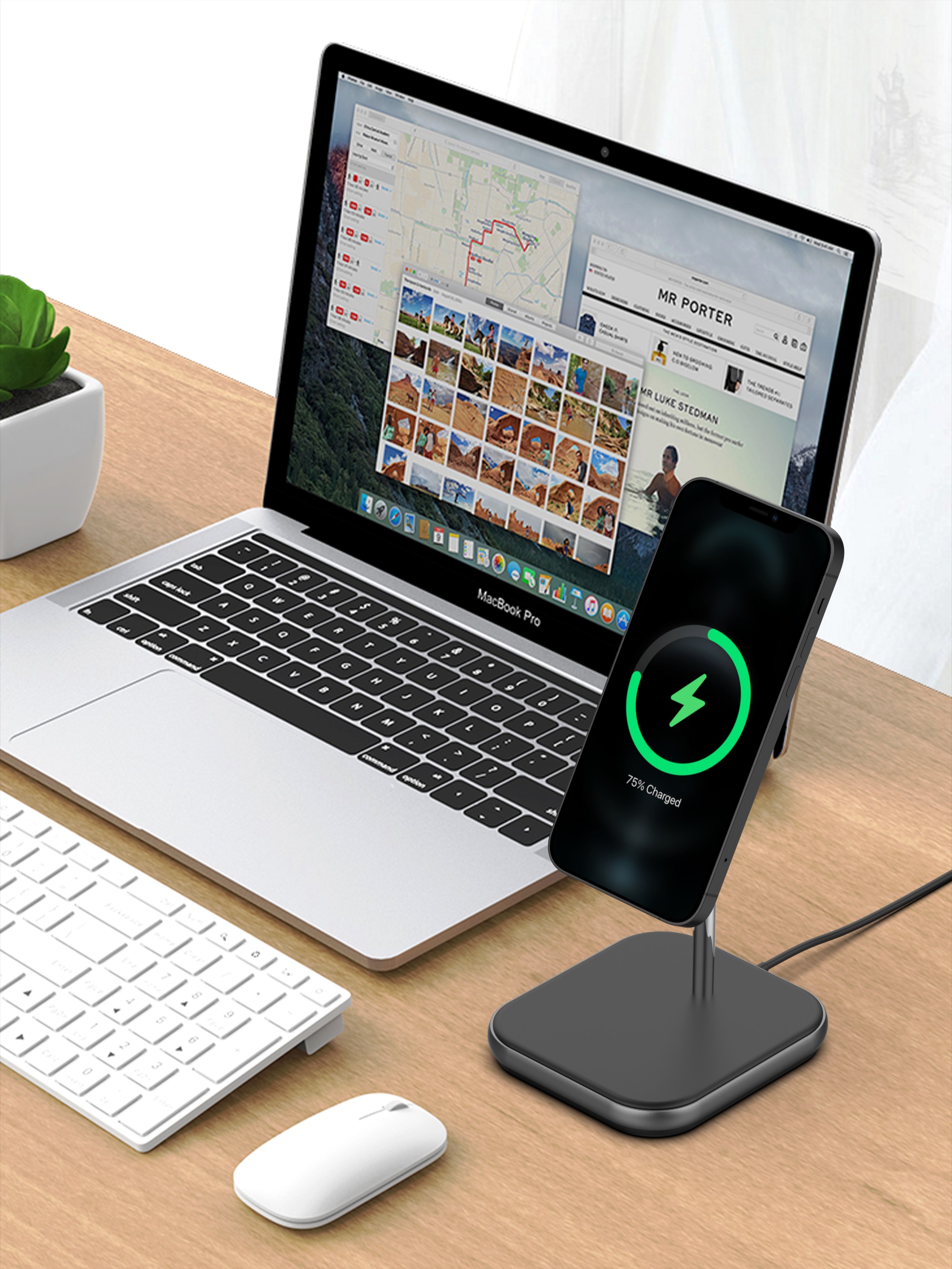 Qi2 wireless charger stand