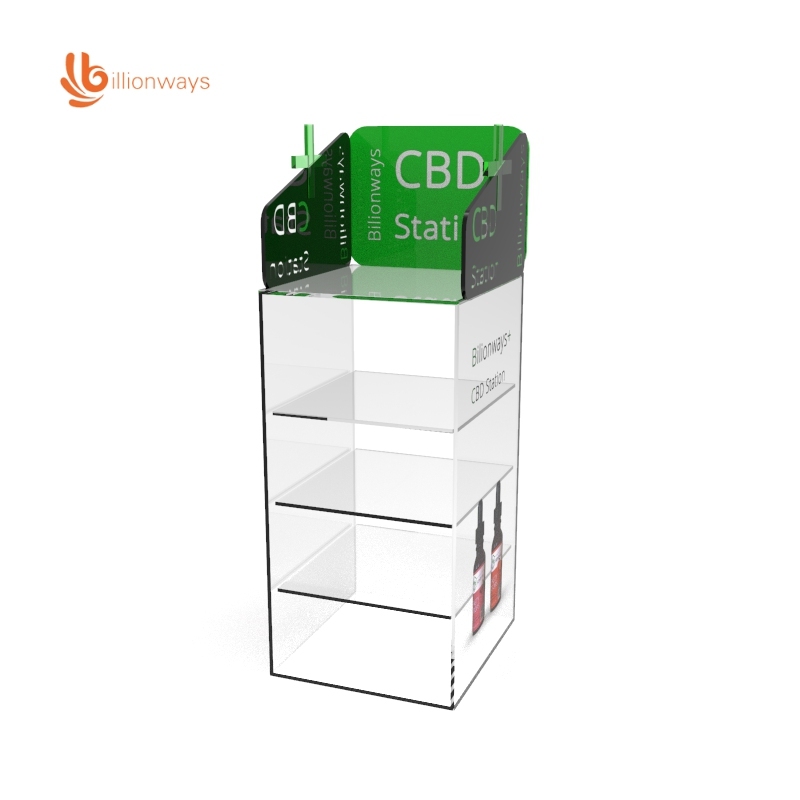 CBD display stand with customized head and size