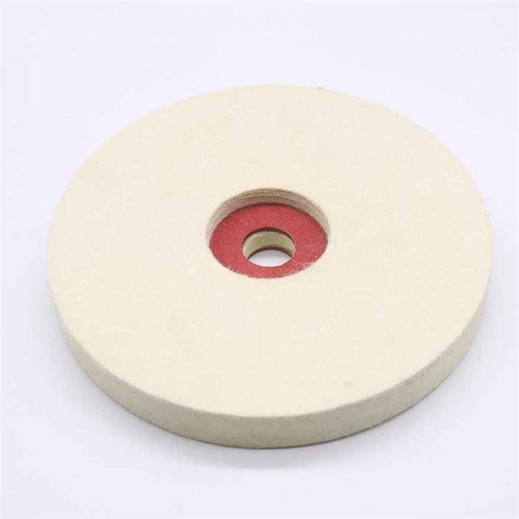 Felt polishing wheel