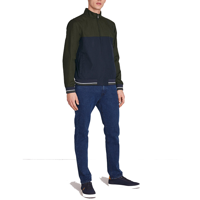 Varsity colourblock jacket mens