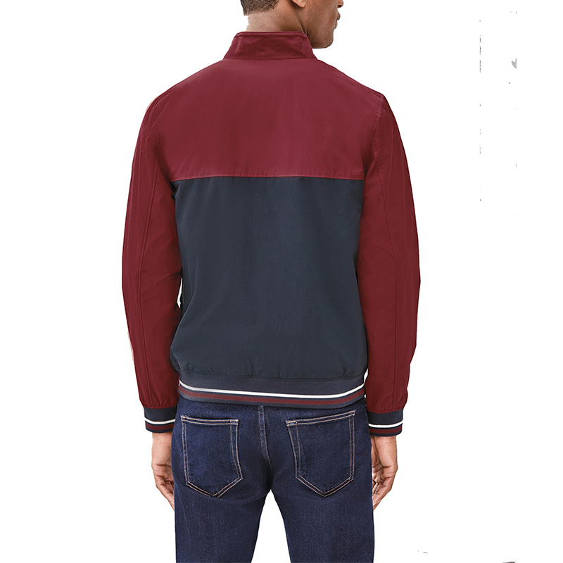Varsity colourblock jacket mens